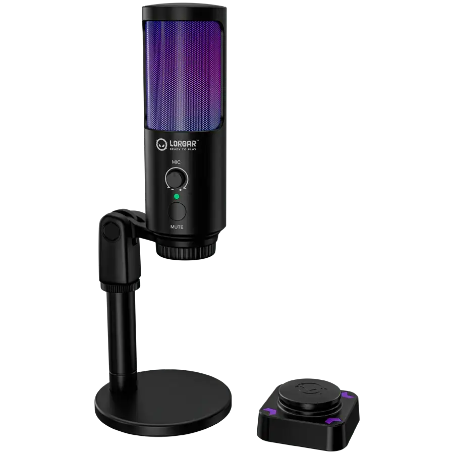 Gaming Microphone LORGAR (, 20кілогерц, -43 децибел) Чорний – photo 1