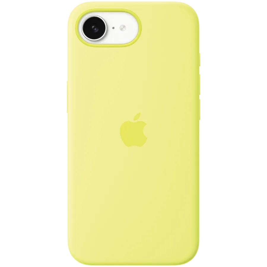 photo 1 - Apple Case Silicone Case  Neon Yellow for iPhone 16e
