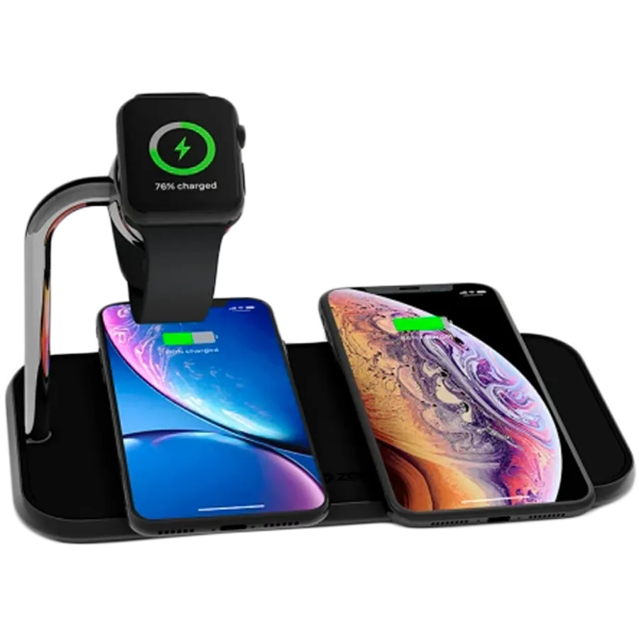 photo 3 - Док-станция ZENS Dual+Watch Aluminium Wireless Charger Black