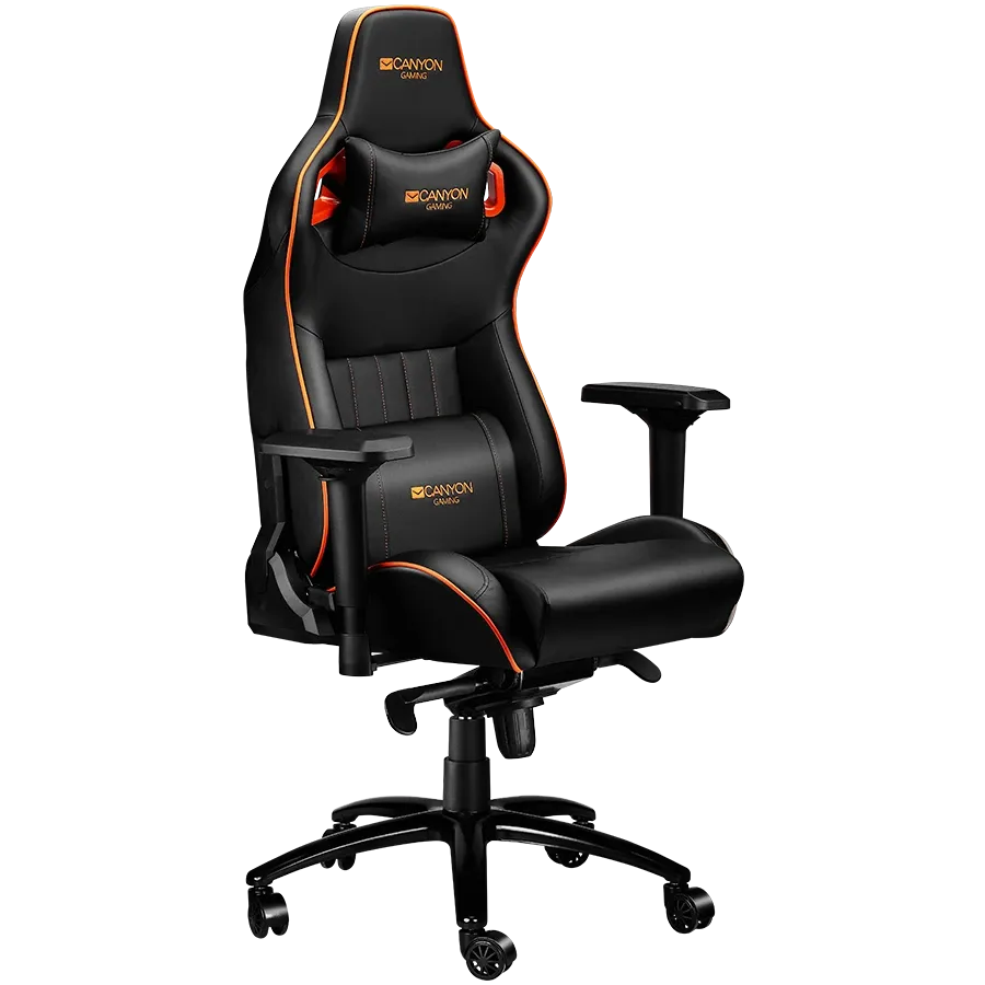 photo 3 - Игровое кресло CANYON Corax GС-5, Чёрный/Оранжевый