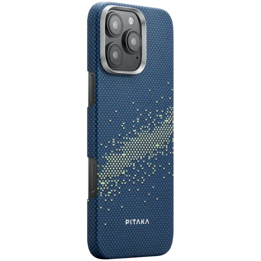 photo - Husă PITAKA StarPeak Luminous pentru iPhone 16 Pro, Milky Way Galaxy