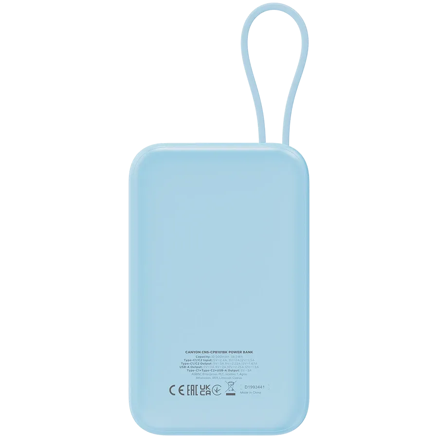 photo 4 - CANYON OnPower 101 Power Bank, Blue