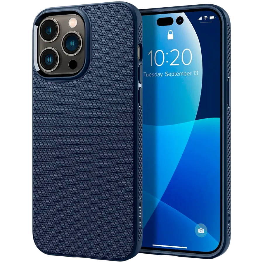 photo 3 - Чохол SPIGEN SGP Liquid Air Темно-синій для iPhone 14 Pro