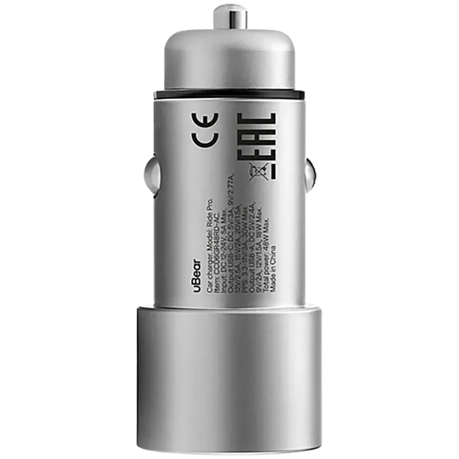 photo 4 - UBEAR автомобиль адаптері 2*USB/USB-C, 48 Вт