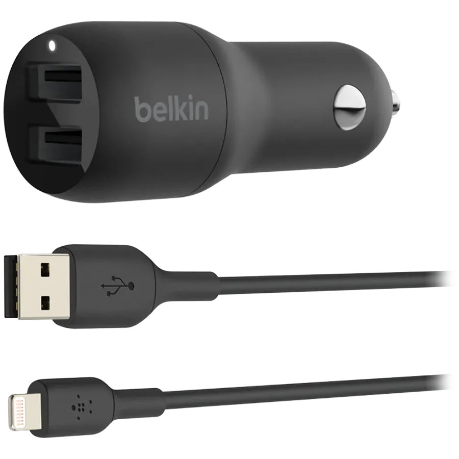photo - Car Adapter BELKIN 2*USB Type A, 24 W