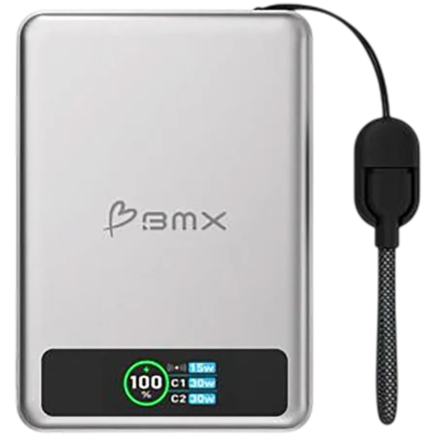 photo 1 - BMX SolidSafe 10K Power Bank, Silver