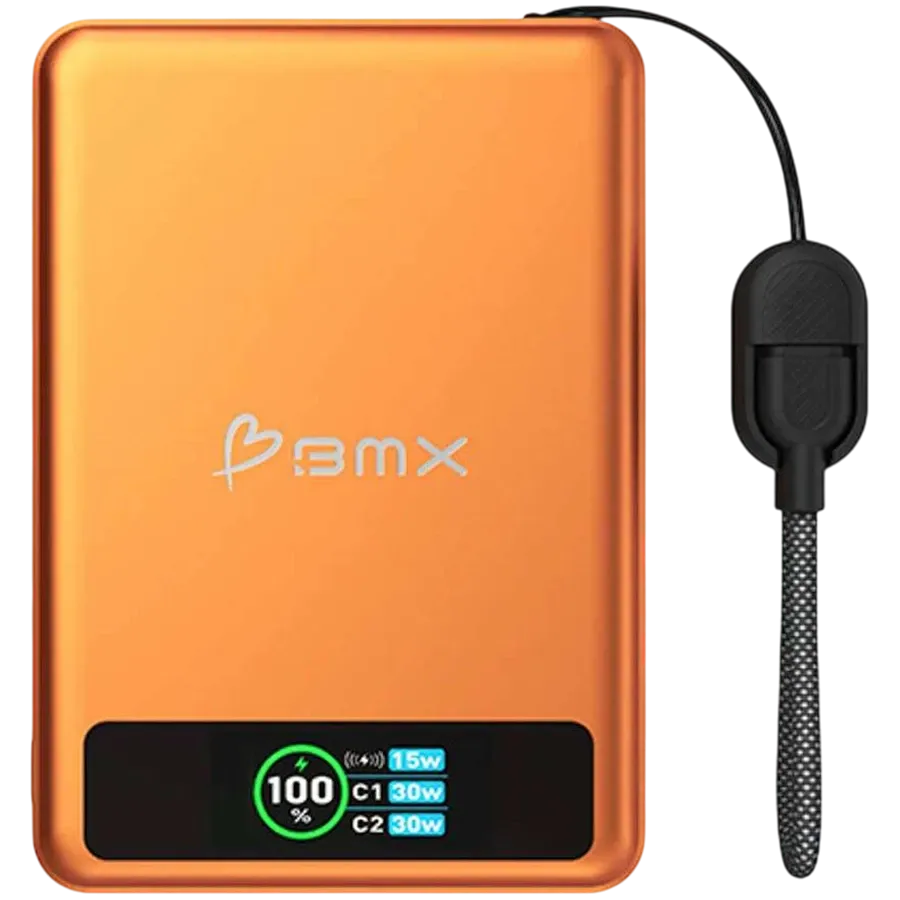 photo 1 - BMX SolidSafe 10K Power Bank, Orange