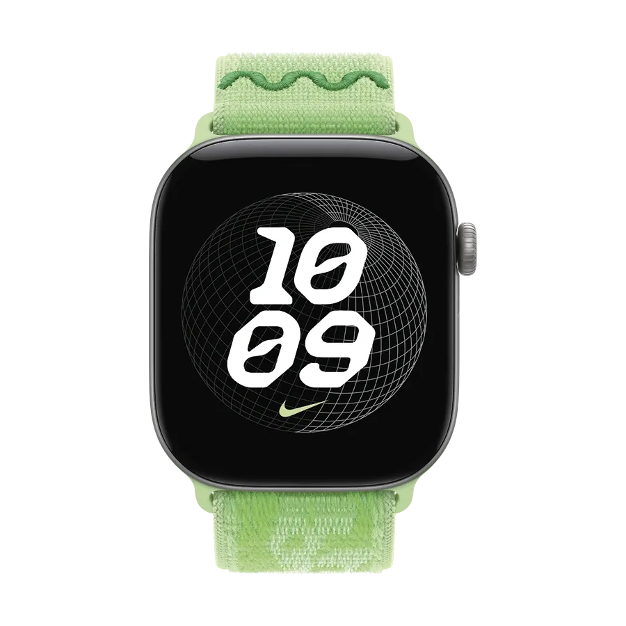 Apple 46mm Nike Sport Loop Ремінець  for Apple Watch 44/45/46/49 mm, Green Spark – photo 3