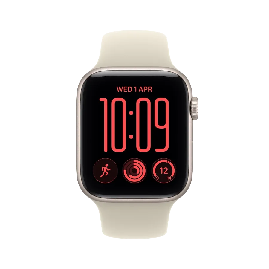 Apple Watch SE GPS Gen.3 + Cellular,  Sand Sport Band, S/M, 40mm, Starlight – photo 2