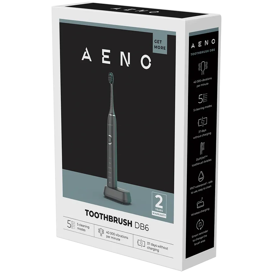 photo 7 - AENO DB6 Зубна щітка, Sonic, Чорний