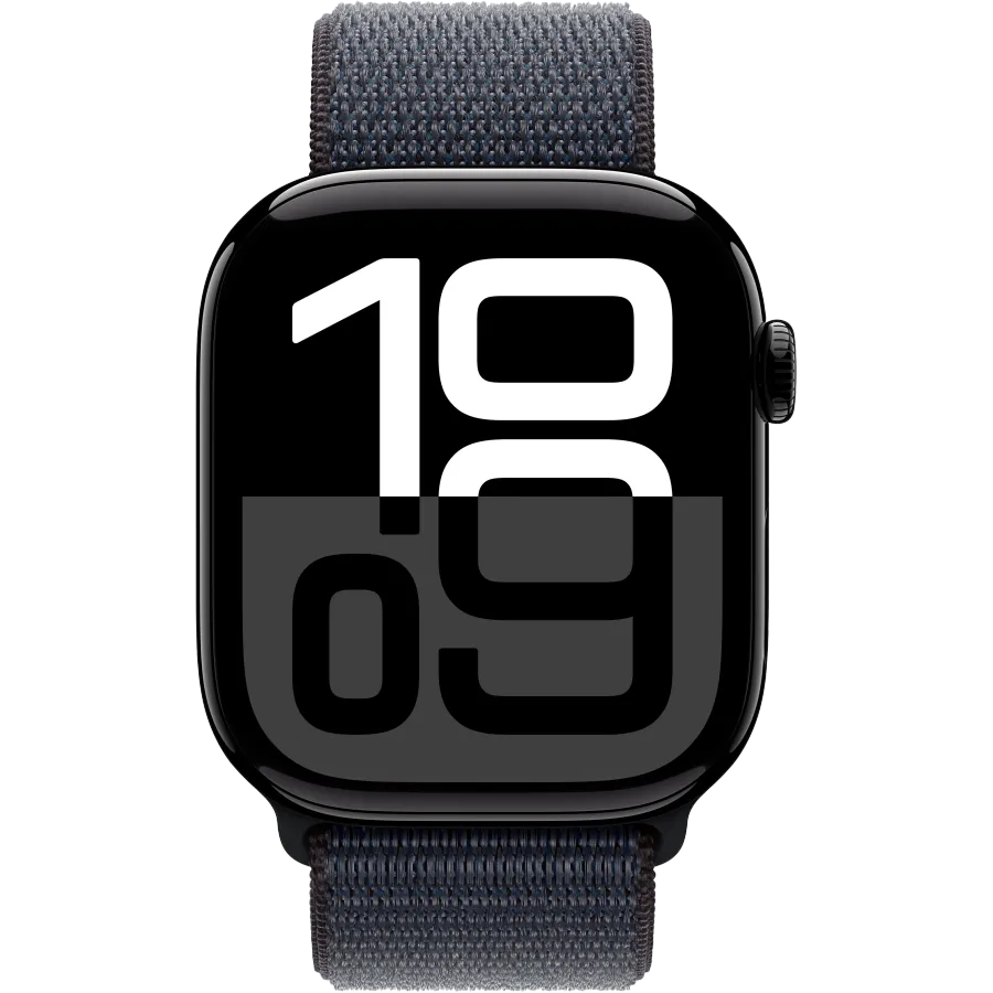 photo 2 - Apple Watch Series 10 GPS 46mm Jet Black Aluminium Case with Ink Sport Loop, Model A2999