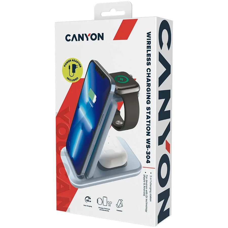 photo 9 - CANYON Индукционная зарядка WS-304, 15 Вт