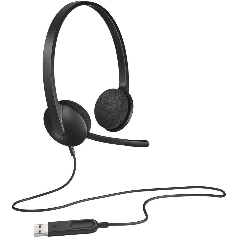 photo 1 - LOGITECH H340 Headset, Black