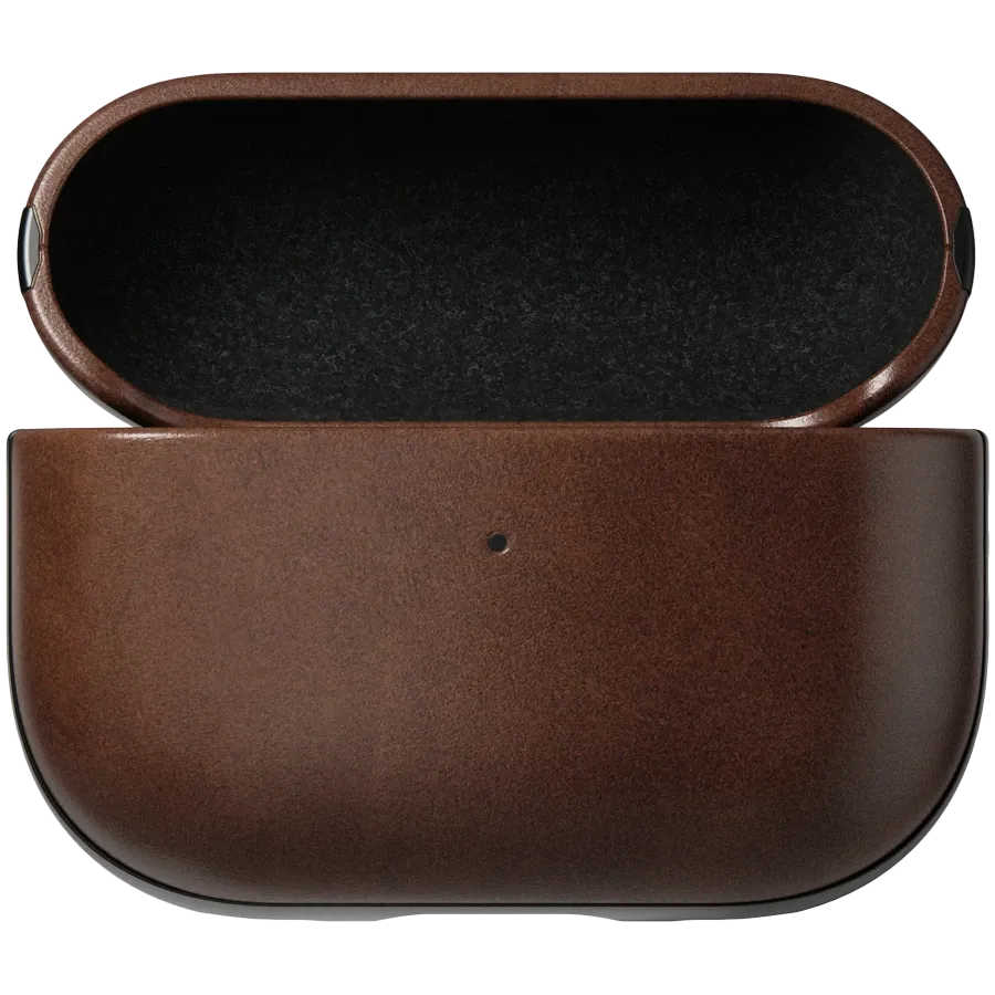 photo 3 - Чехол Nomad Modern Leather Rustic Brown Horween for Airpods Pro 2nd Gen (NM01997085)