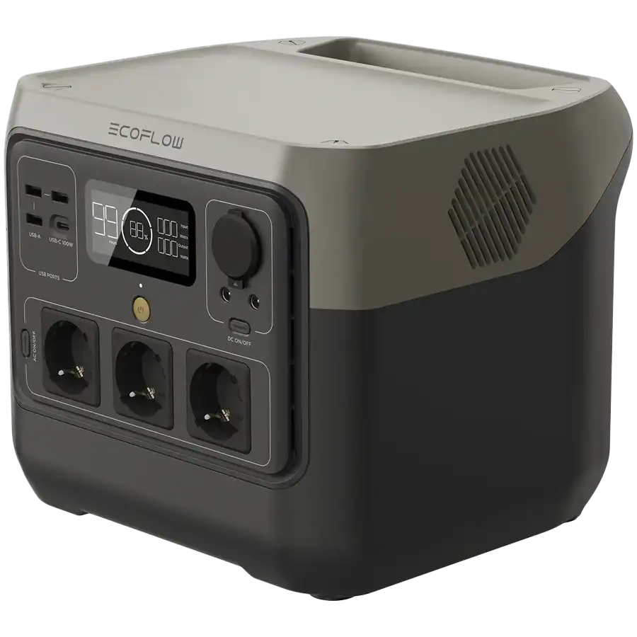 Зарядная станция ECOFLOW 3*CEE 7/4 3*USB Type-A, USB Type C, 1600 Вт – photo 3