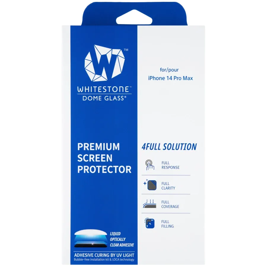 photo 2 - WHITESTONE Защитное стекло для iPhone 14 Pro MaxDome glass