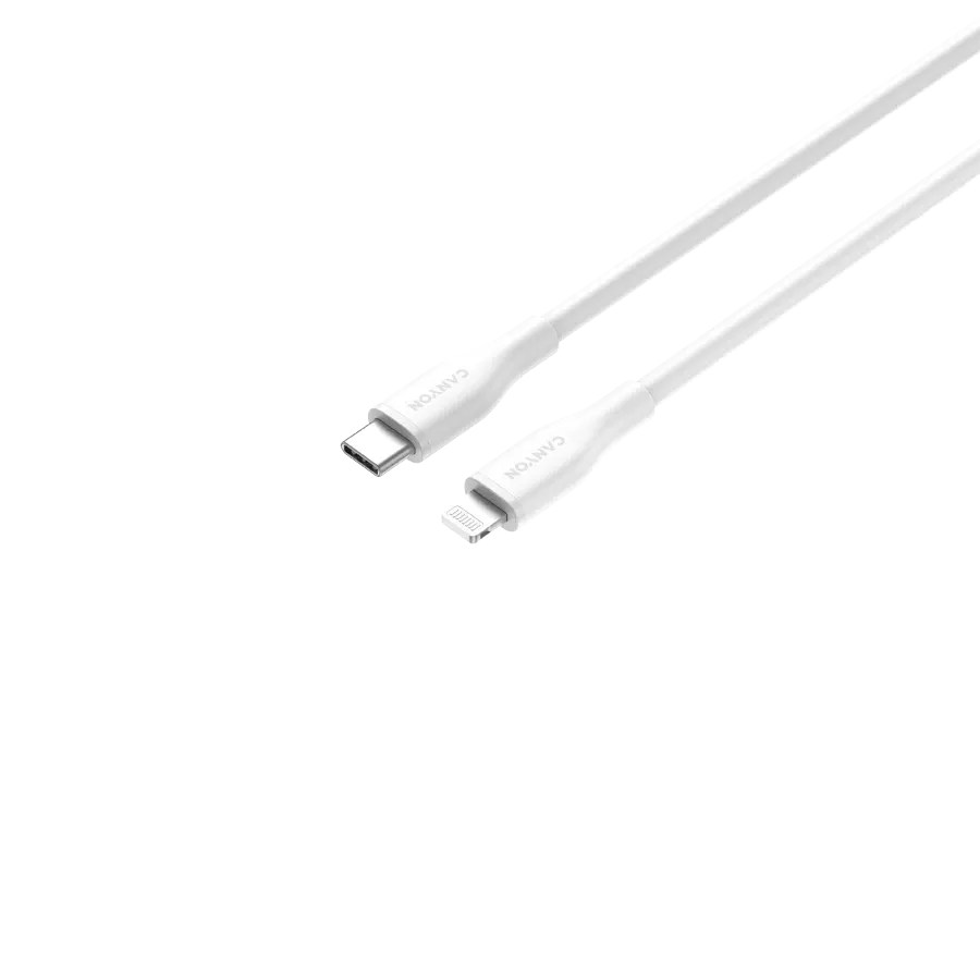photo 3 - Кабель CANYON CLNM60 USB-C на Lightning, 1м, Белый