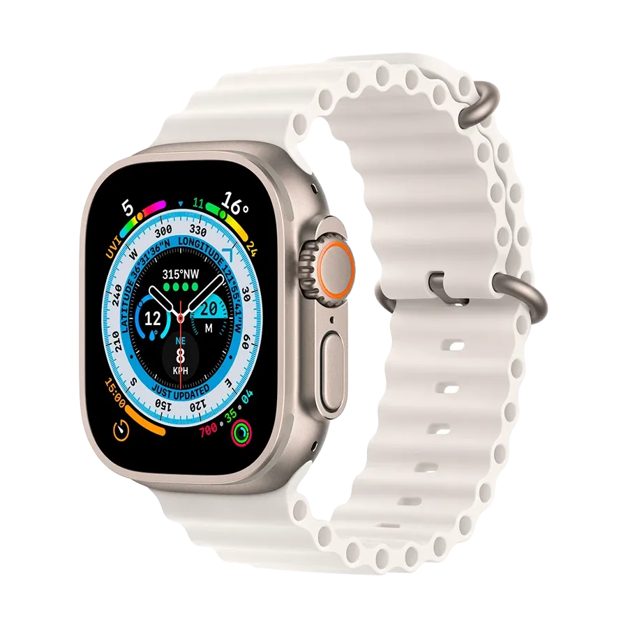 photo 2 - Apple Ocean Band for Apple Watch 44/45/49 mm, White