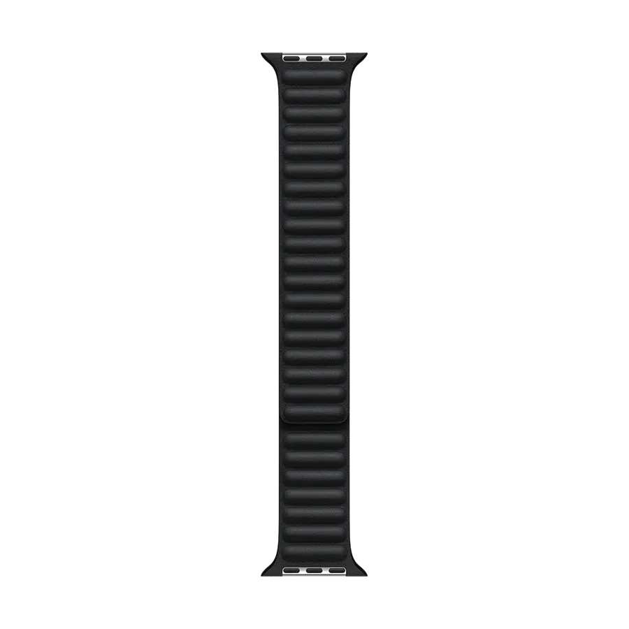 photo 2 - Ремешок Apple Leather Link для Apple Watch, 38/40/41 mm, S/M, Тёмная ночь