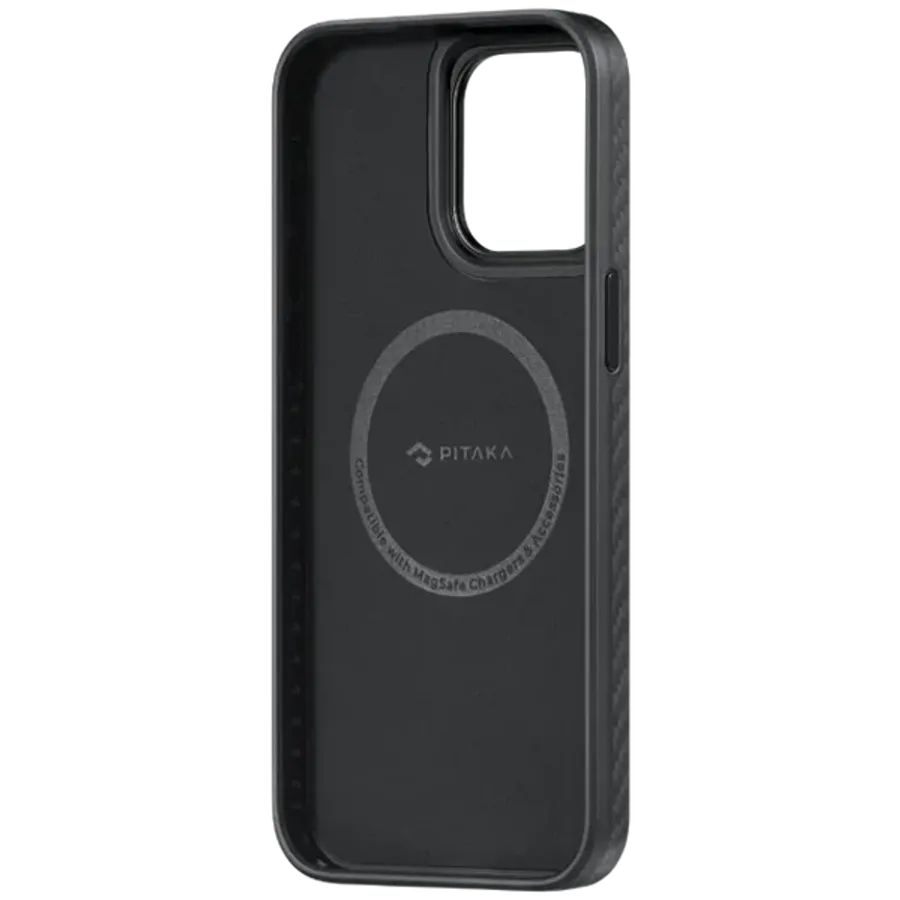 photo 2 - PITAKA Պատյան MagEZ հետ MagSafe Black/Grey Twill for iPhone 15 Pro