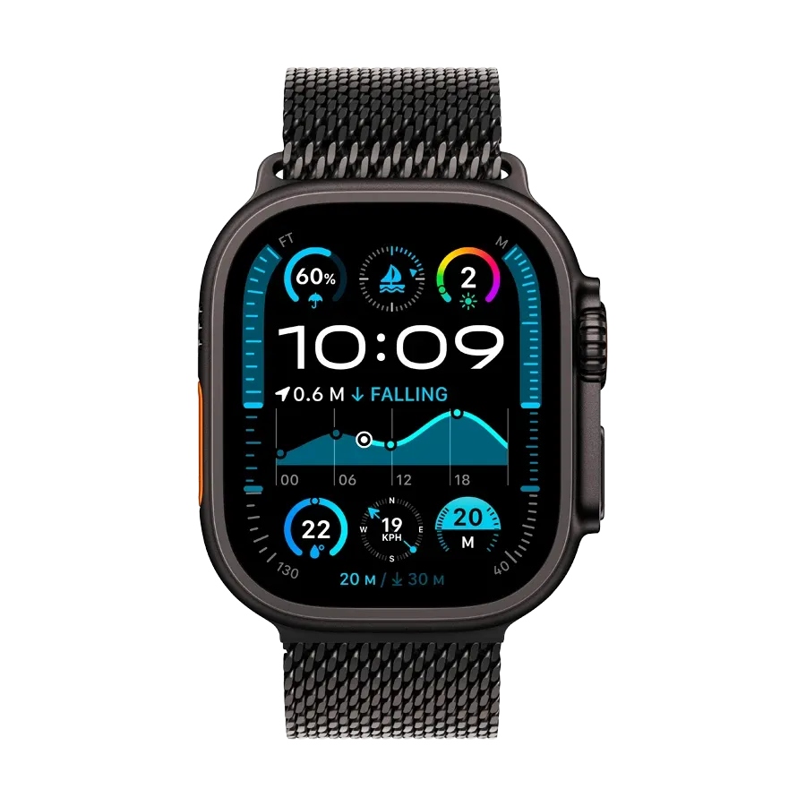 photo 2 - Apple Watch Ultra 2 2024,  Черная титановая Milanese петля, L, 49мм, Black Titanium