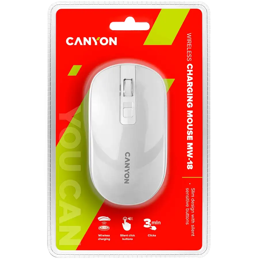CANYON MW-18 Мышь, Жемчужно-белый – photo 5