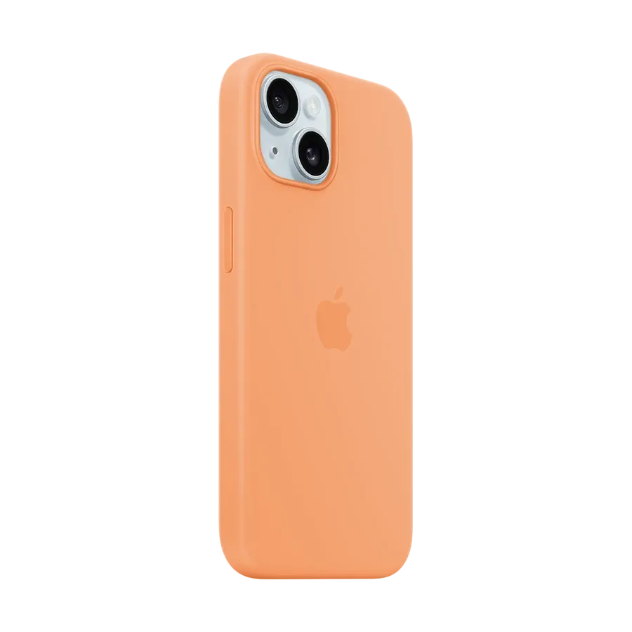 photo 2 - Apple Case Silicone Case with MagSafe თან MagSafe Orange Sorbet for iPhone 15
