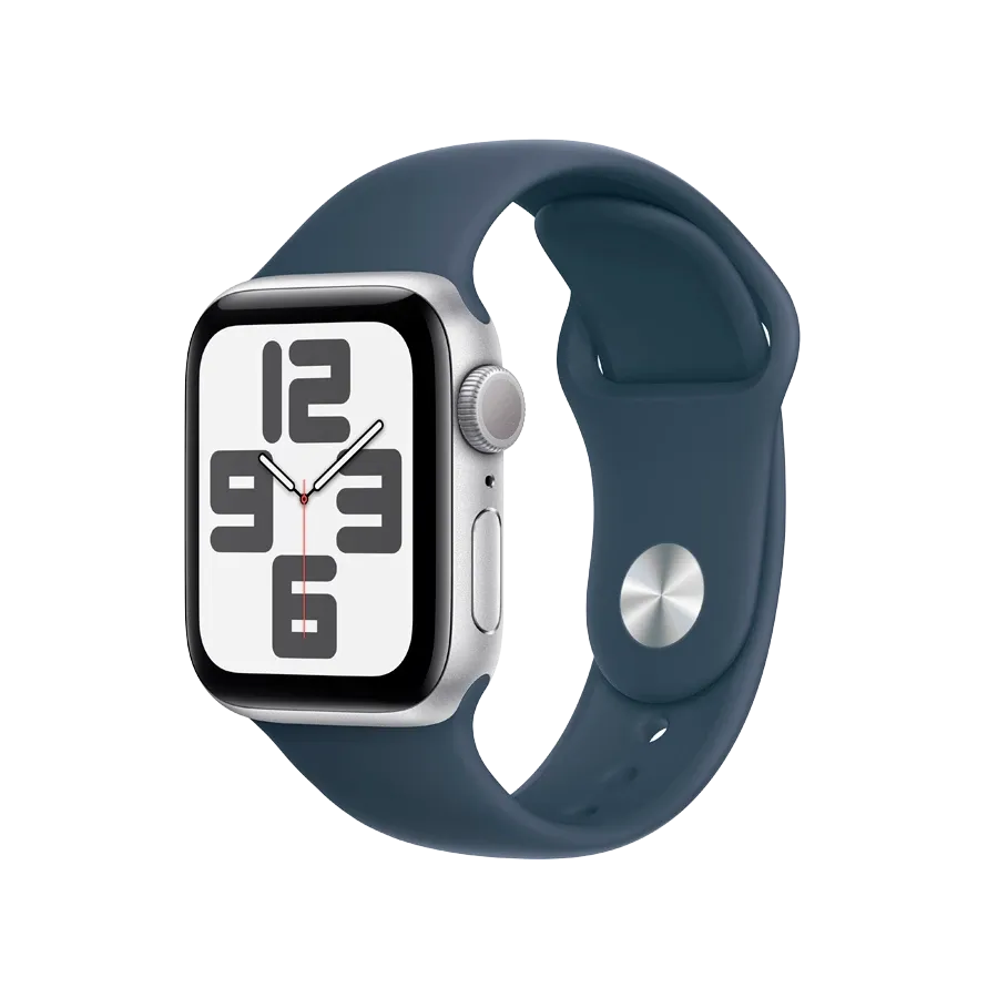 Apple Watch SE GPS Gen.2 (2023) Storm Blue Sport Band, M/L, 40mm, Silver – photo 1