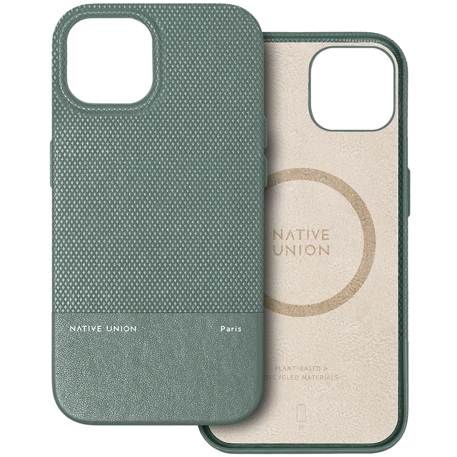 photo - NATIVE UNION Чехол (RE)CLASSIC с MagSafe Slate Green для iPhone 15 Pro