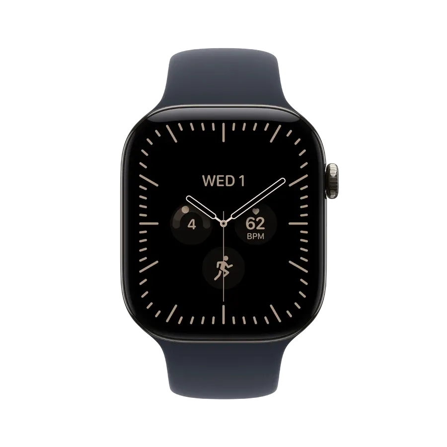 Apple Watch Series 12 GPS + Cellular,  Navy Blue Sport Band, S/M, 46mm, Natural Titanium – photo 2