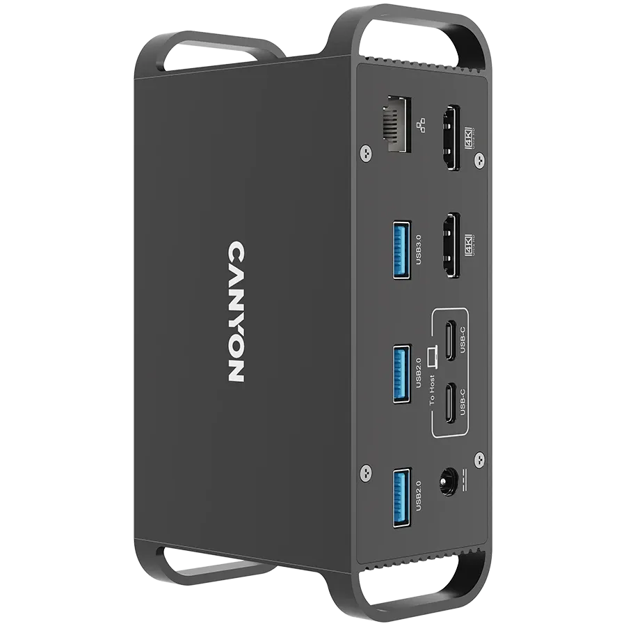 photo 3 - Мультипортовая док-станция CANYON HDS-95ST USB-C 14в1 Black (CNS-HDS95ST)