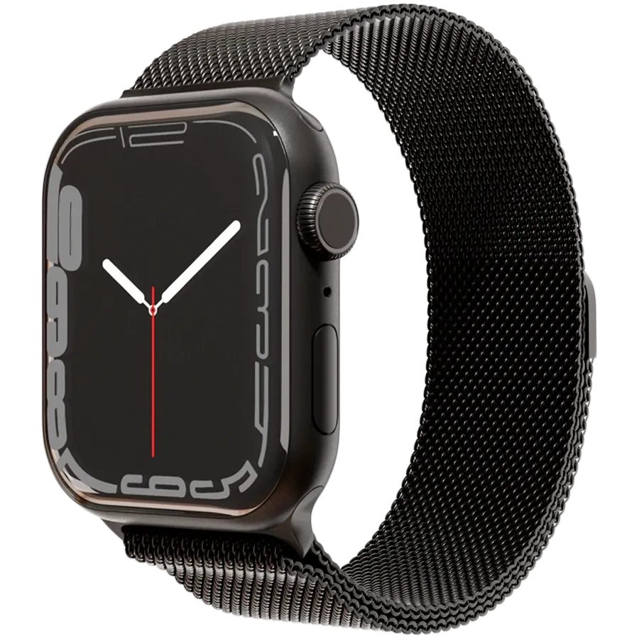 photo 1 - VLP Steel band Бау үшін Apple Watch 38/40/41 mm, Қара