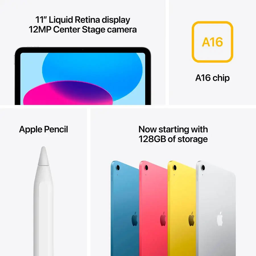iPad A16, 256 GB Wi-Fi+5G 2025, Silver – photo 7