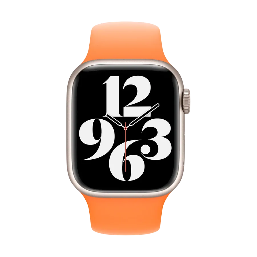 photo 2 - Apple 41mm Sport Band Band for Apple Watch 38/40/41 mm, Bright Orange