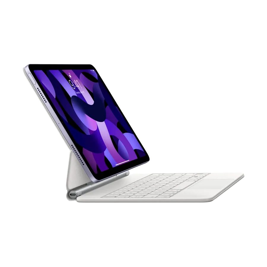 photo 2 - Чехол-клавиатура для планшета Apple Magic Keyboard for iPad Pro 11-inch (3rd generation) and iPad Air (5th generation) - White - Ukrainian (MJQJ3UA/A)