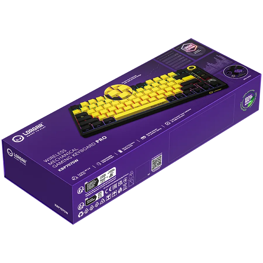 photo 9 - LORGAR KBP7075W Игровая клавиатура, Английский
