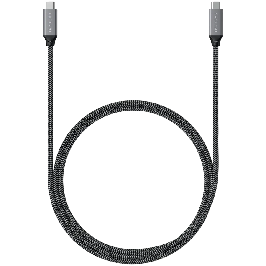 photo 1 - Кабель SATECHI USB4 C - C Cable 100W Space Gray 0.8 m
