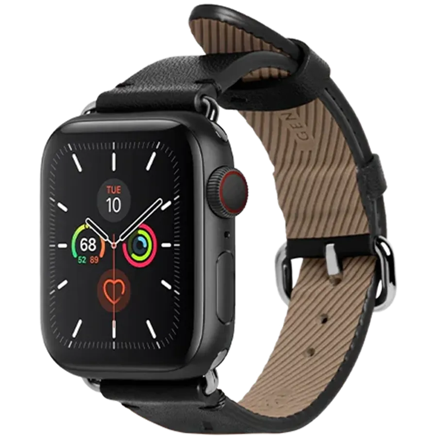 photo - Kəmər NATIVE UNION Classic Apple Watch üçün 38/40/41 mm, Qara