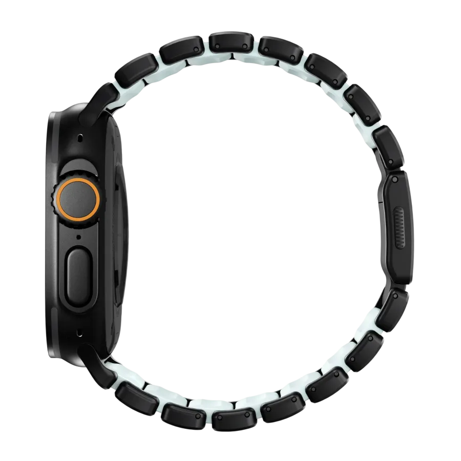 photo 4 - NOMAD for Apple Watch 44/45/46/49 mm, Black/Icy Blue Glow