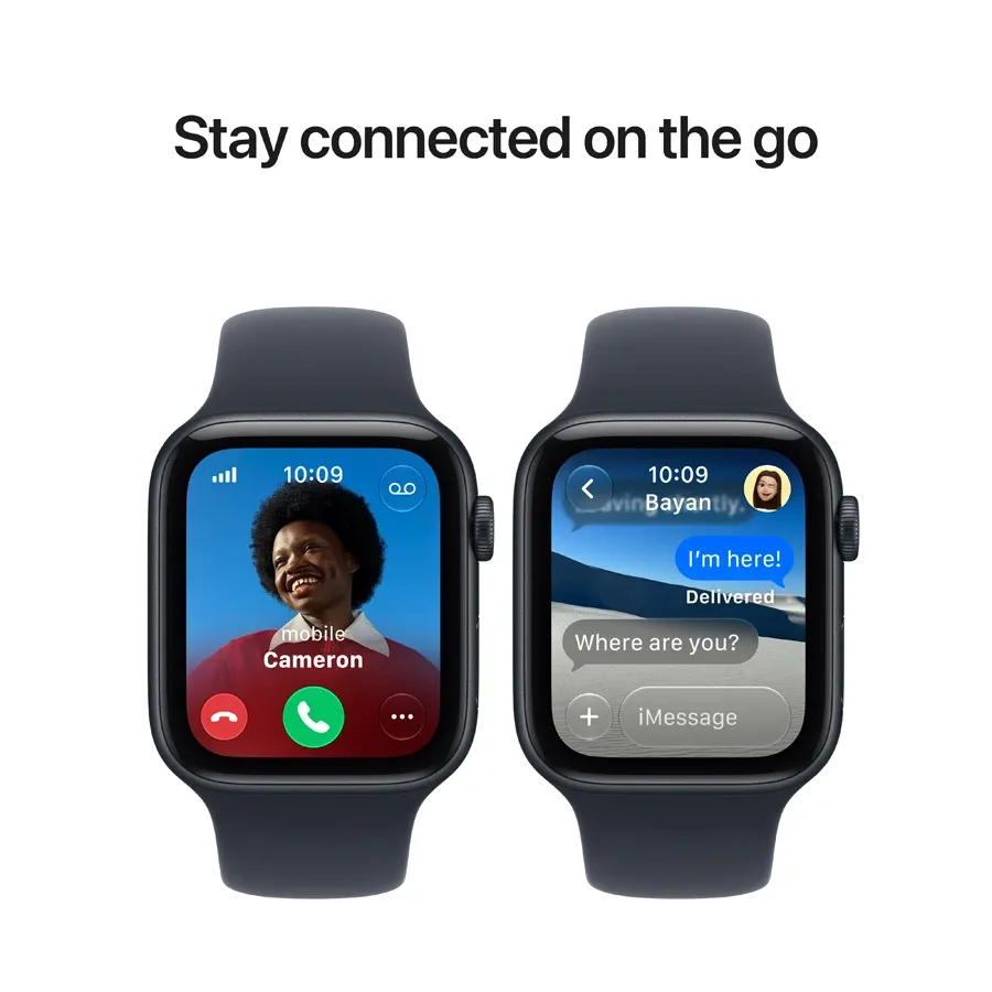 Apple Watch SE GPS Gen.3 + Cellular,  Sand Sport Band, M/L, 40мм, Starlight – photo 5