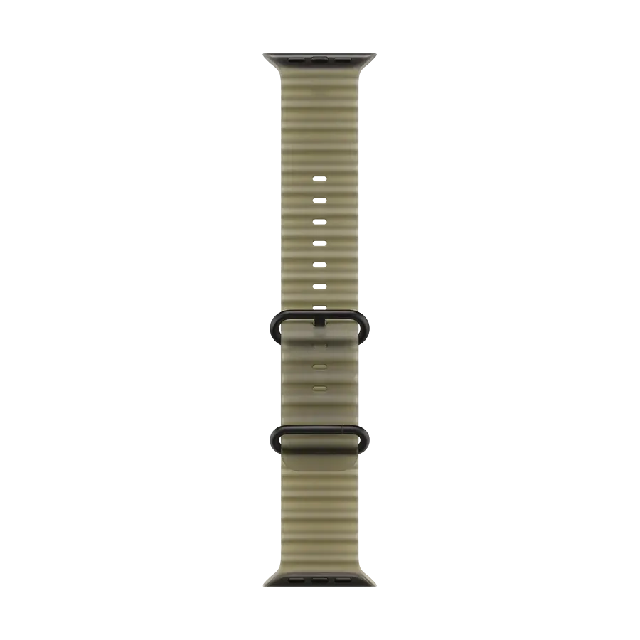 Apple 49mm Ocean Band - Black Titanium Finish Ремінець  for Apple Watch 44/45/46/49 mm, Size Універсальний розмір, Translucent Kelp – photo 1
