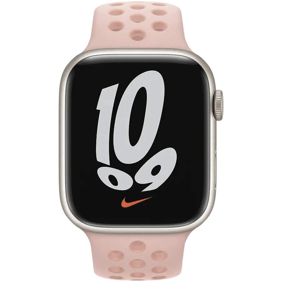 photo 3 - Apple 45mm Nike Sport Band - Regular Band for Apple Watch 42/44/45 mm, Pink Oxford/Rose Whisper