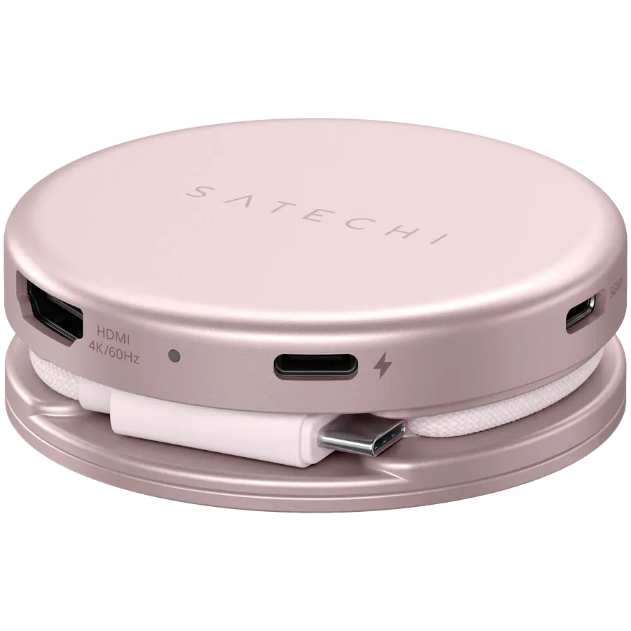 Multiport adapter Satechi OnTheGo 5-in-1, Blush – photo 2