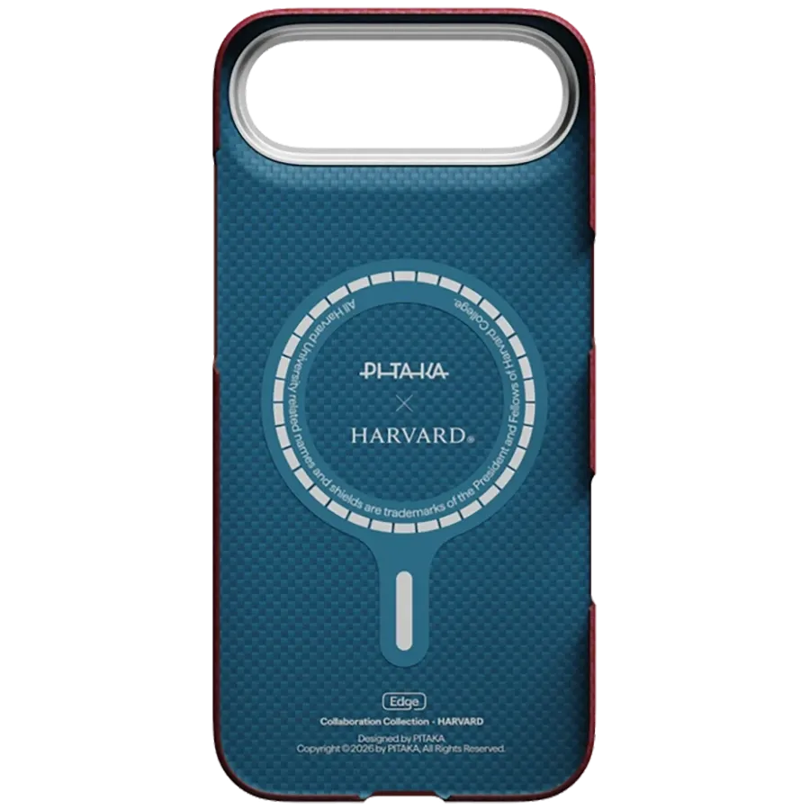 Husă PITAKA Harvard University cu MagSafe pentru iPhone Air, Harvard Crimson – photo 2