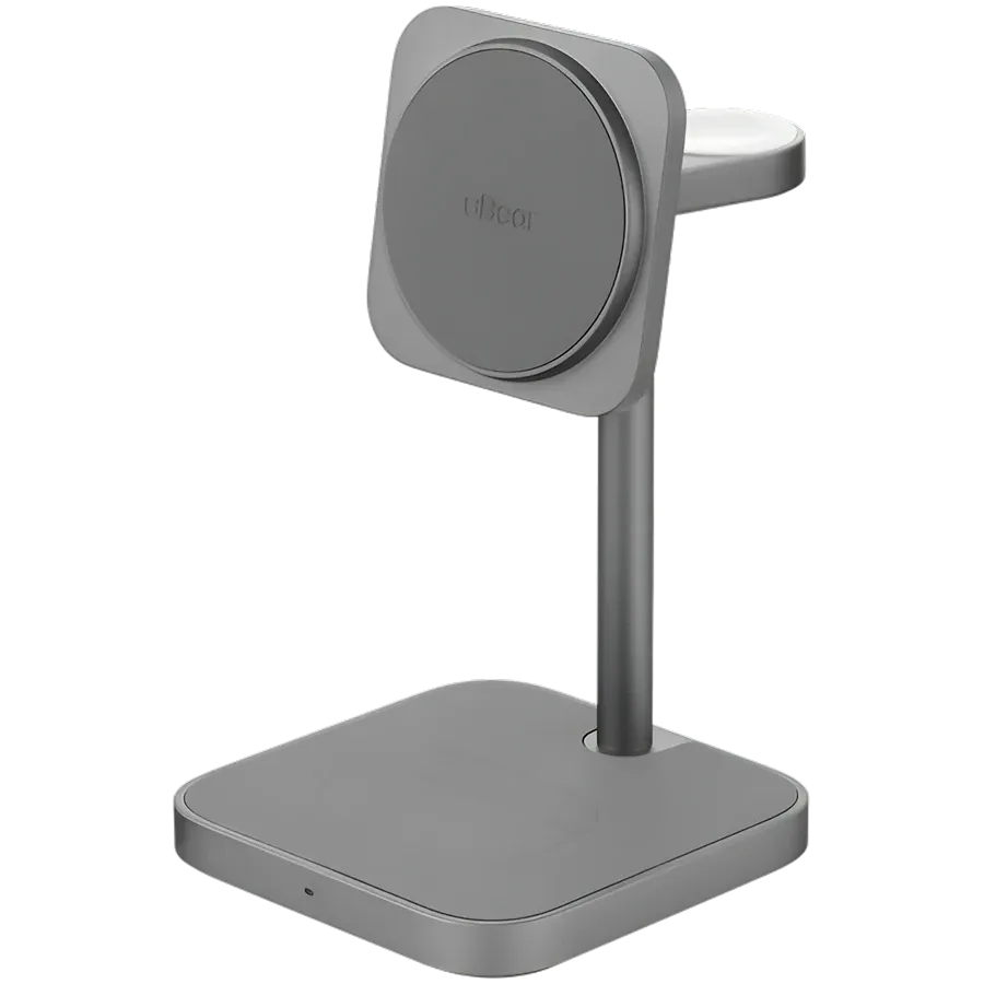 photo 1 - UBEAR Сымсыз зарядтағыш to Қысымды теңестіру жүйесі, 15, сұр кеңістік