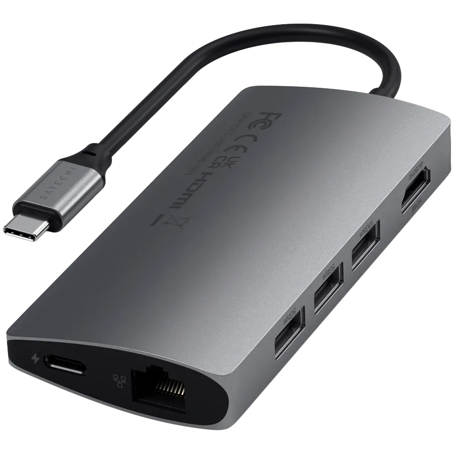 photo 3 - Многопортовый адаптер SATECHI V2 USB-C 4K с Ethernet