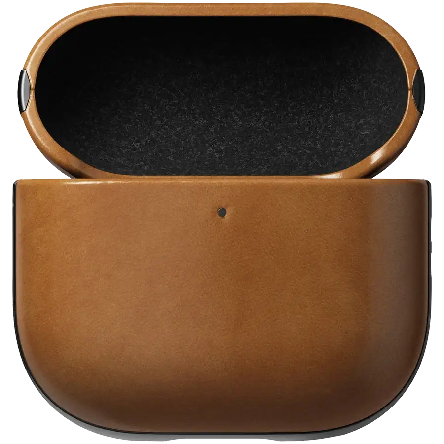 NOMAD Case Modern Leather Case თან MagSafe Tan for AirPods (Gen4) – photo 3