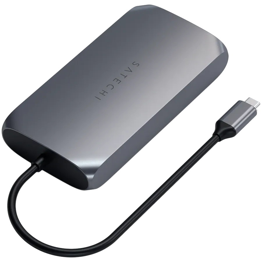 photo 4 - Мультимедийный адаптер SATECHI USB-C Multimedia Adapter M1 – Space Gray (ST-UCM1HM)