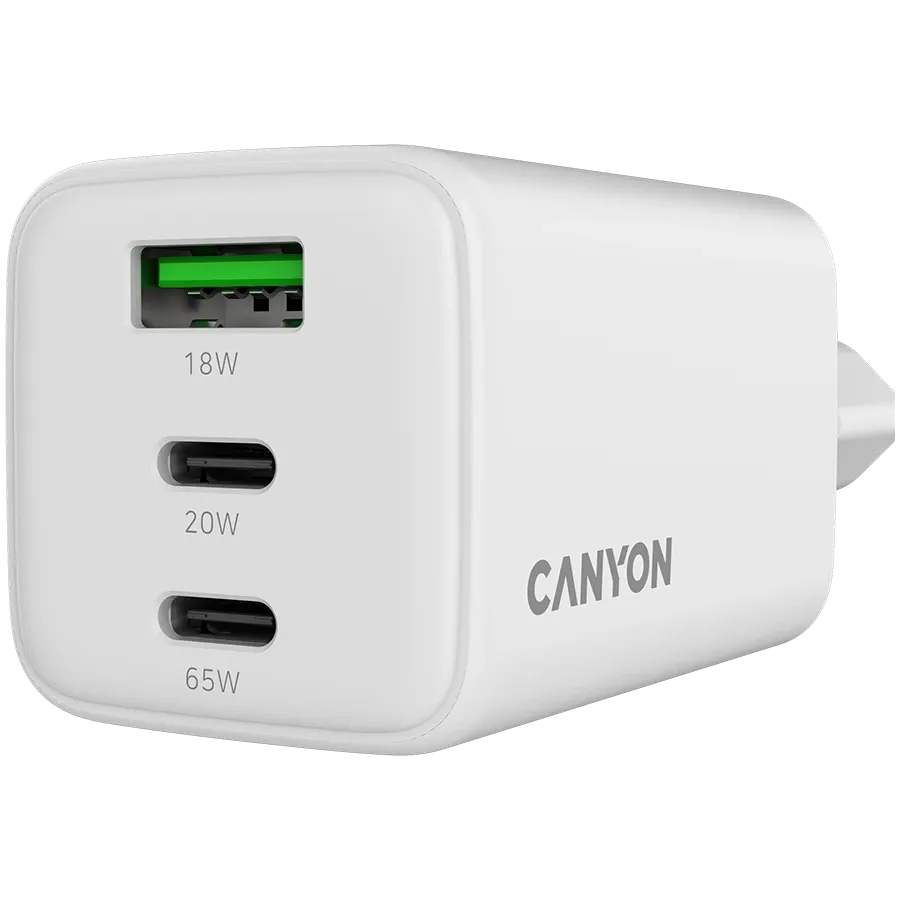 photo 5 - CANYON Power Adapter 3*USB/USB-C 2*USB Type C, 1*USB Type-A, 65 vatt