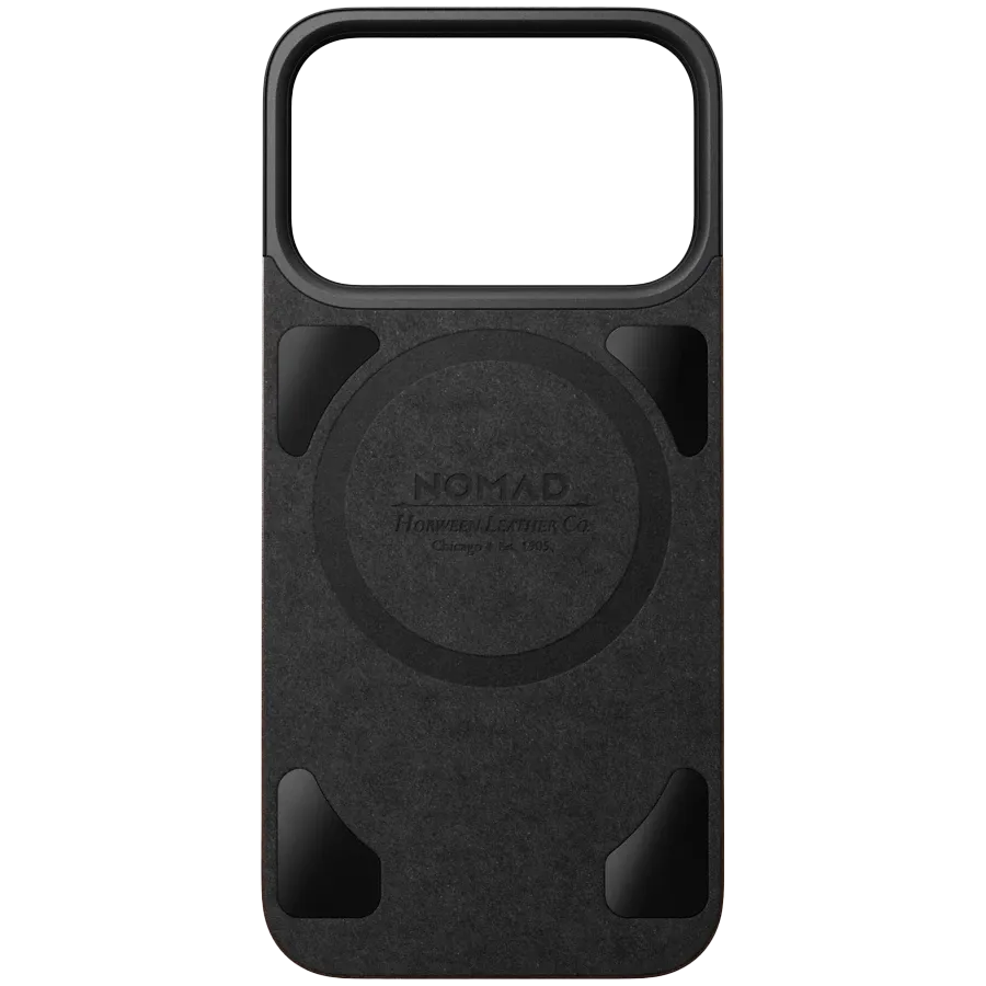 photo 3 - NOMAD Case Magnetic Leather Back თან MagSafe Brown for iPhone 17 Pro